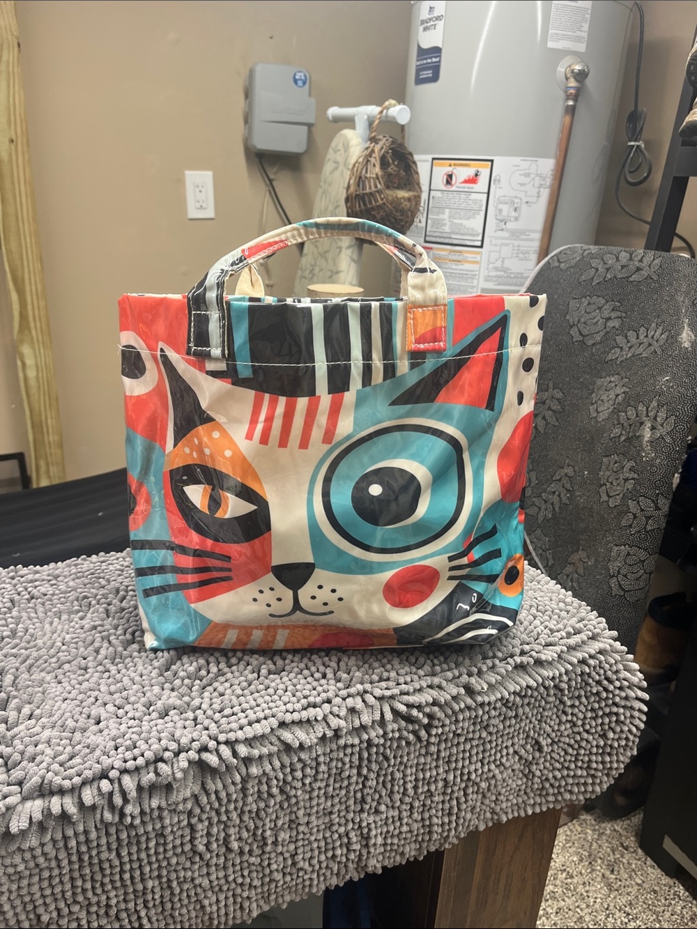 Tote /shopper cat image tote bag NWOT